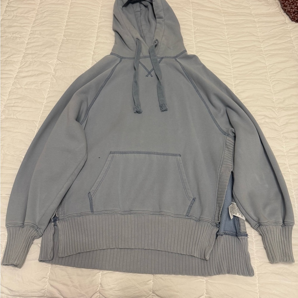 American Eagle Outfitters Blue Crew Neck Sweater Soft Cotton Blend